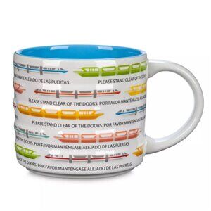 Walt Disney World Monorail "Please Stand Clear of the Doors" Coffee Mug - Blue